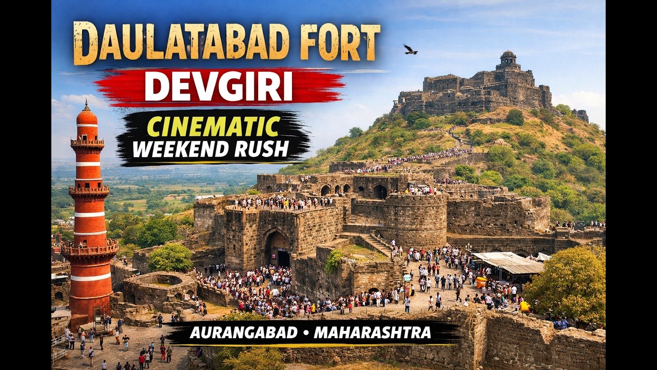 Daulatabad Fort Devgiri | Cinematic View with Crowd | Aurangabad Maharashtra | LifeWithSunilBind