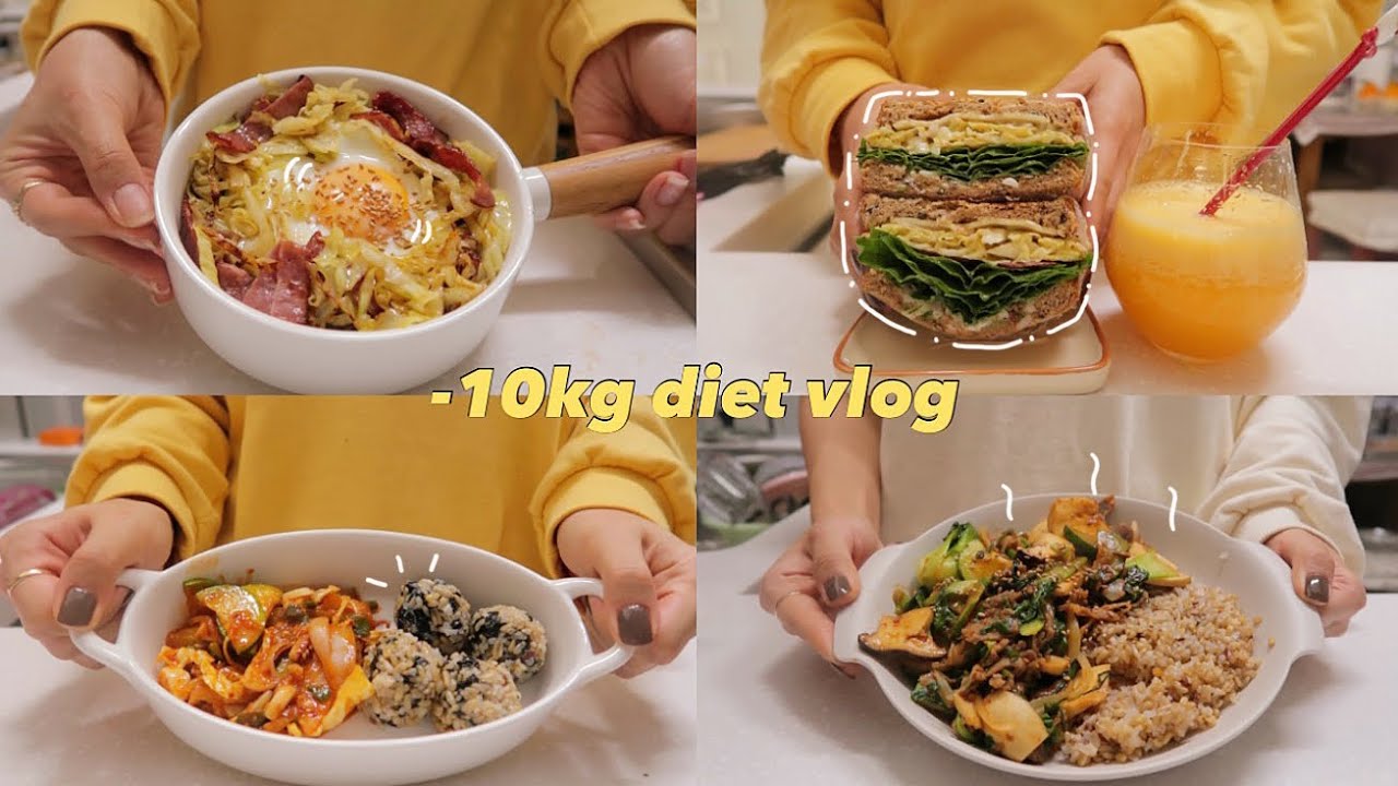 SUB)🫔맛있어서 꾸준히 지속가능한 다이어트식단 요리브이로그(오리쌈무말이,오징어볶음,샌드위치,채소덮밥)다이어트 레시피|mukbang|간헐적단식|food vlog|slow diet