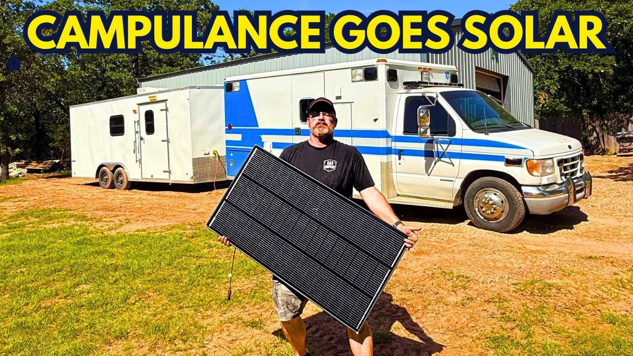Converting an Ambulance into a Solar-Powered Camper - Renogy ShadowFlux Solar Panels