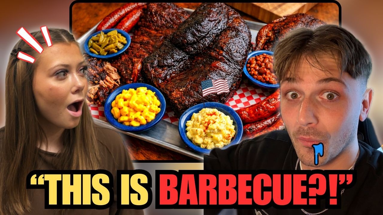 European Girl REACTS to TEXAS BBQ for the First Time!