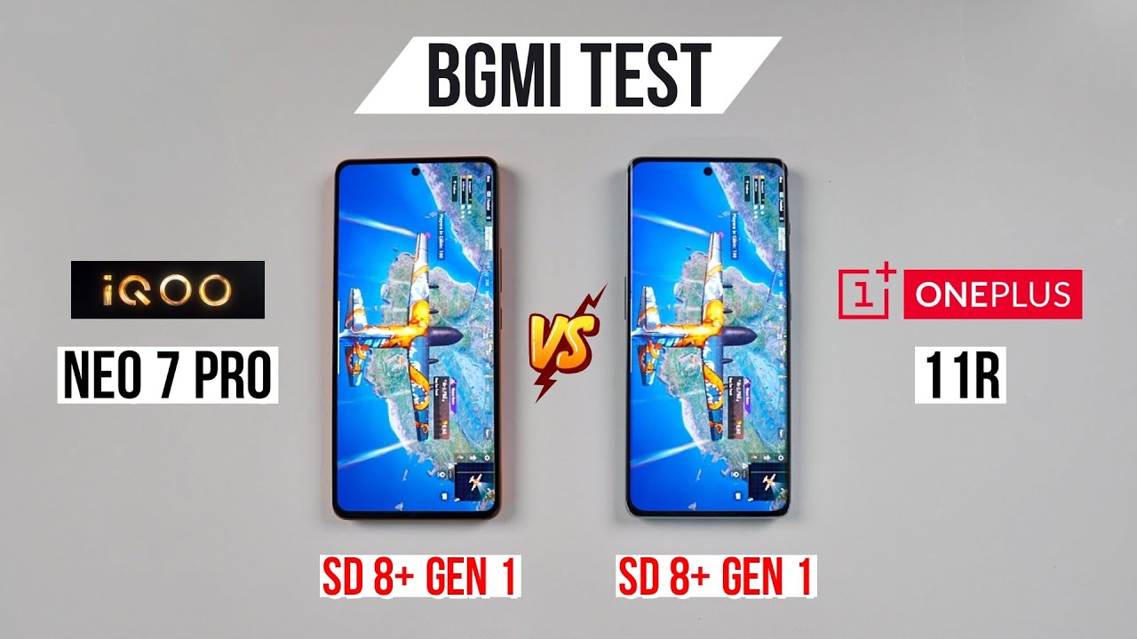 iQOO Neo 7 Pro vs OnePlus 11R Pubg Test, Heating and Battery Test | Shocking Results 😱