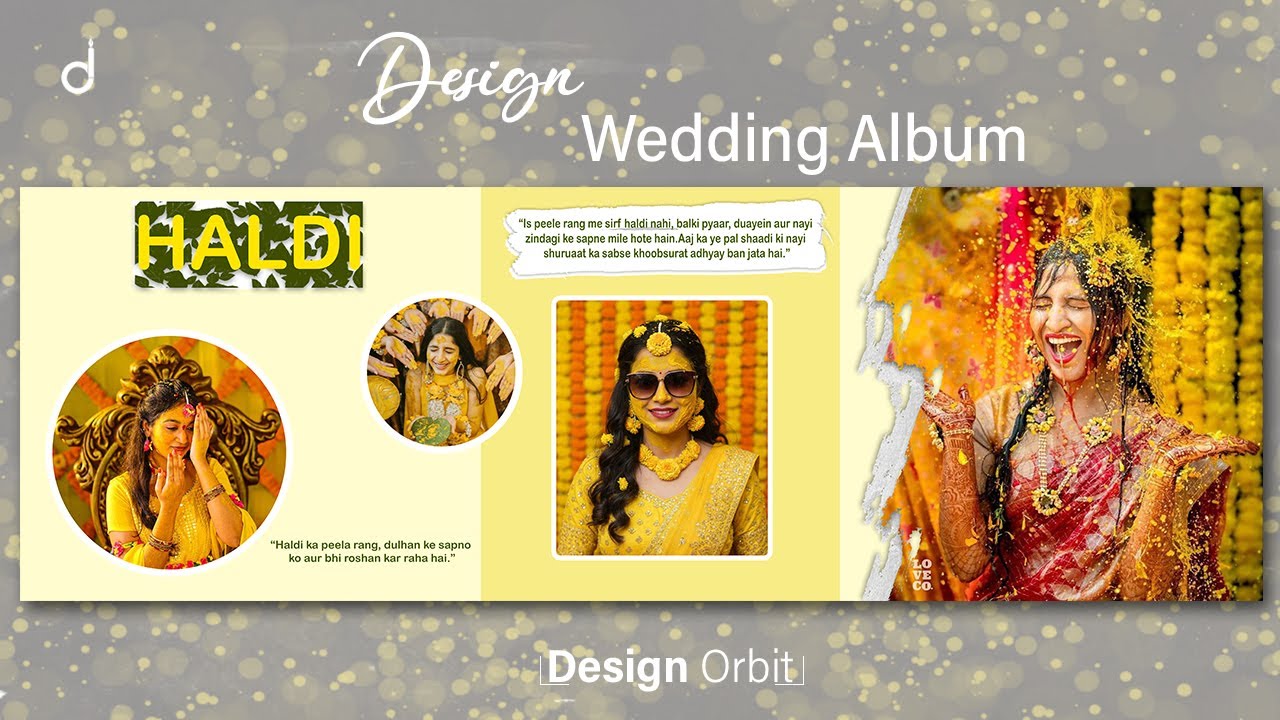 Traditional Haldi Album Design | Latest Wedding Layout 2026