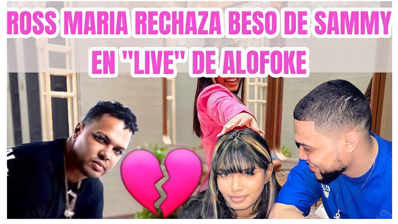 Ross Maria rechaza beso de Sammy en live con Alofoke
