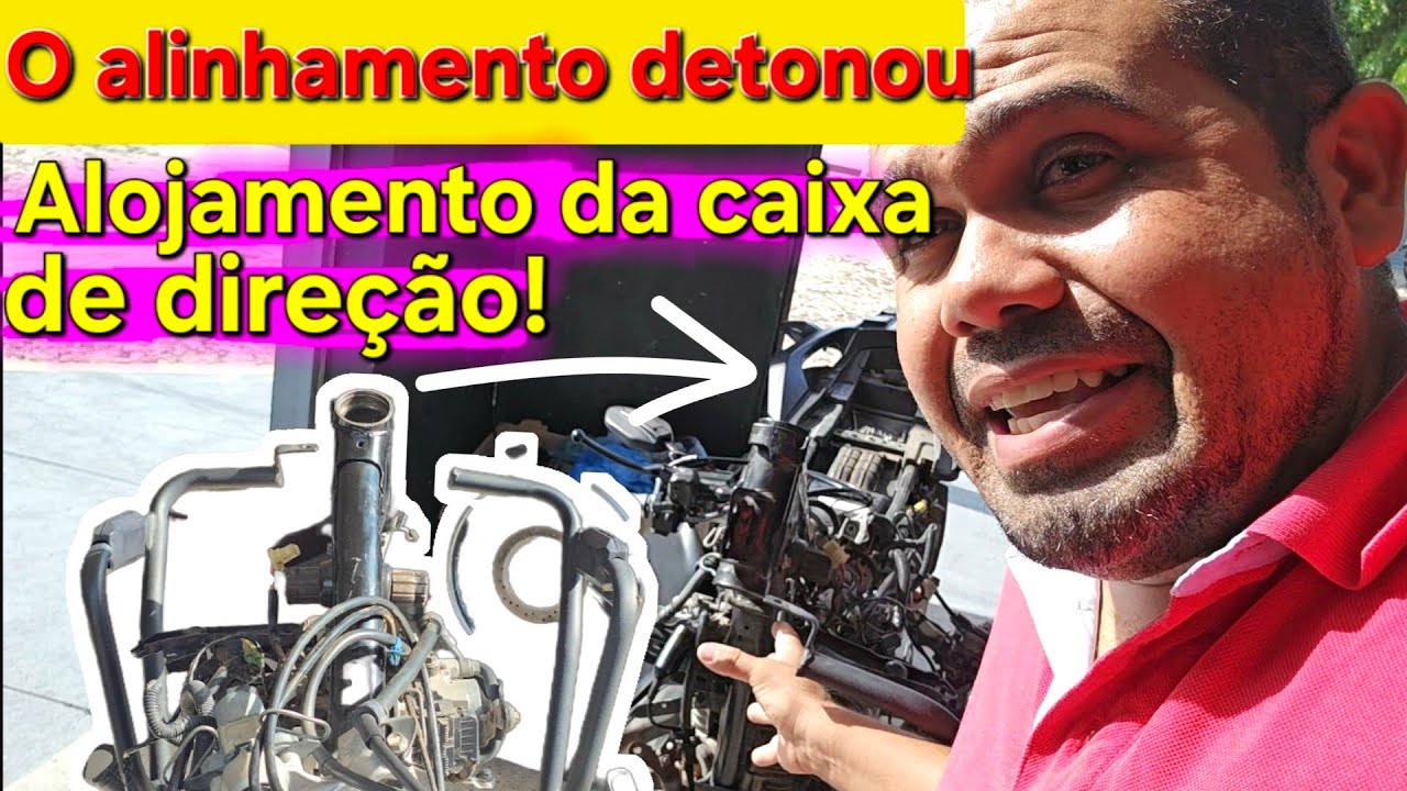 O alinhamento detonou o alojamento da caixa de direção Dono desanimado demais