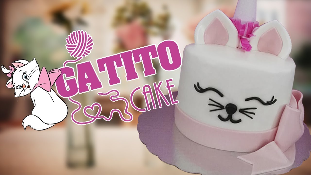 DECORACION SENCILLA GATITO #PASTELGATITO #GATITOCAKE #FONDANT