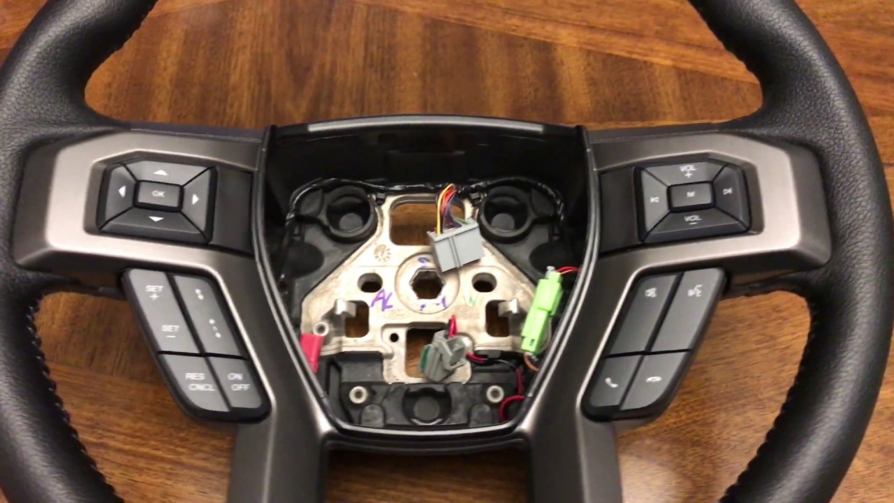 2015-2018 Ford F150 Steering wheel trim removal