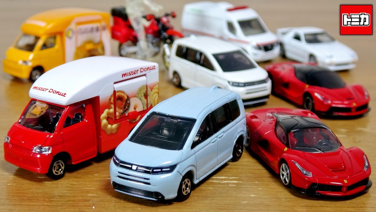 全部買いですね！2025年4月新作新車両 ホンダ フリード 発売記念仕様・ミスタードーナツ 移動販売車 タウンエース・トミカプレミアム ラフェラーリ 手にすると素晴らしかったです☆