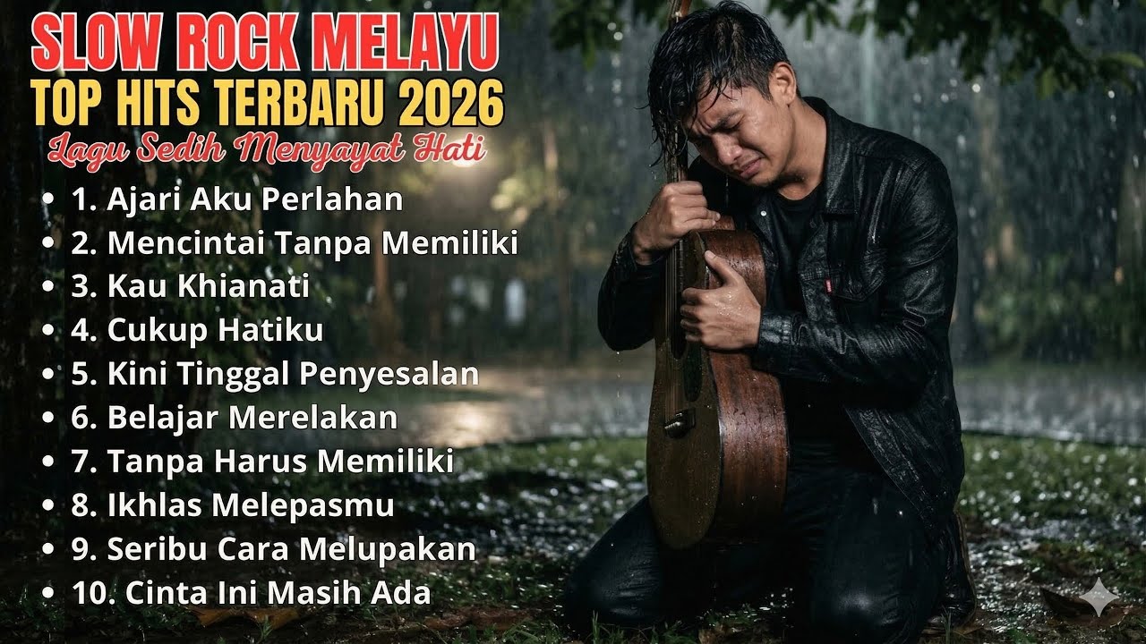 KUMPULAN LAGU SEDIH MENYAYAT HATI - SLOW ROCK MELAYU TERBARU 2026 / Lagu Pop Minang / Slow Melayu🎶