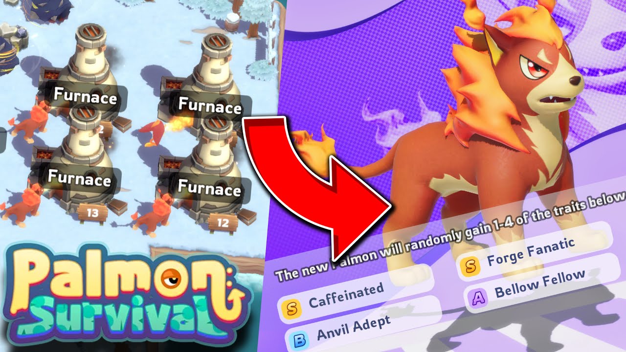 Best Palmons & Traits For Furnace ⛏️ (Maximize Steel Production!) | Palmon Survival