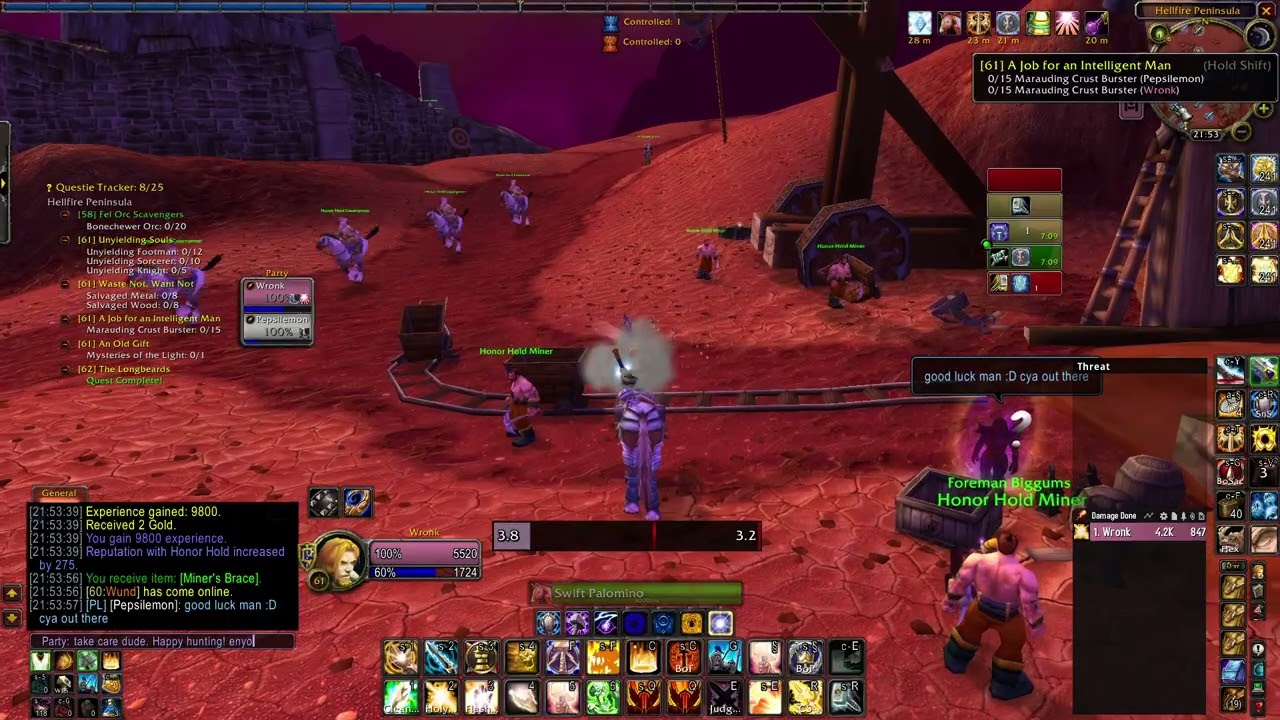 Retpaladin Hellfire questande ingen voice