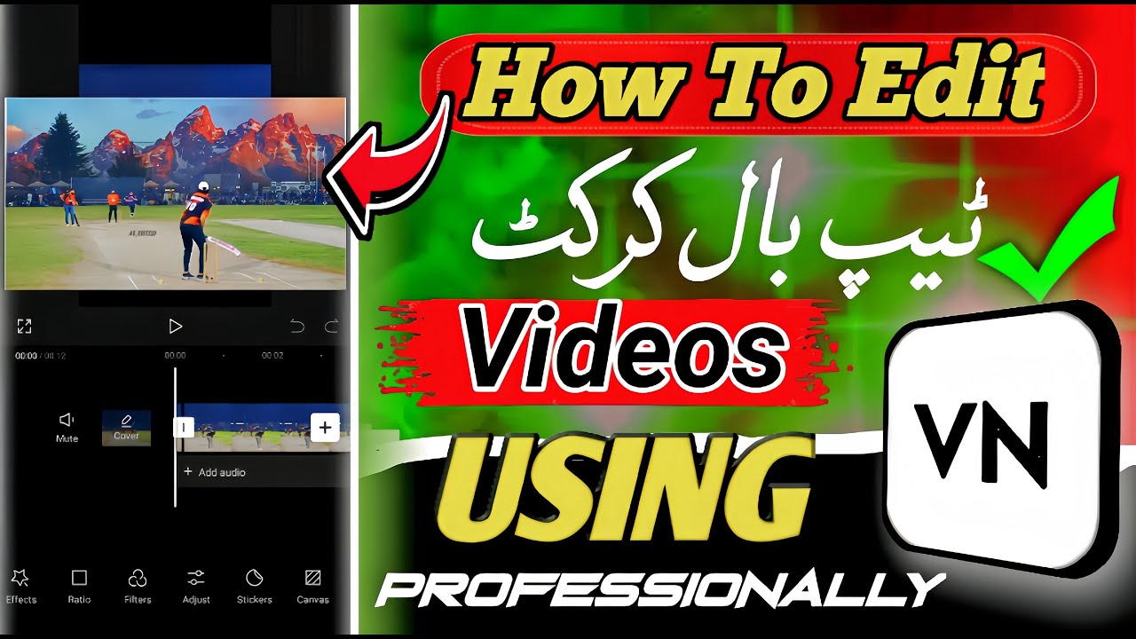 How To Edit Cricket Videos  In VN||Cricket Video Editing VN App