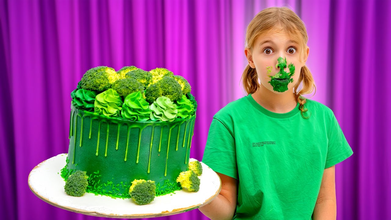 Vania Mania muestran que es malo comer muchos dulces. Hábitos saludables. Video educativo