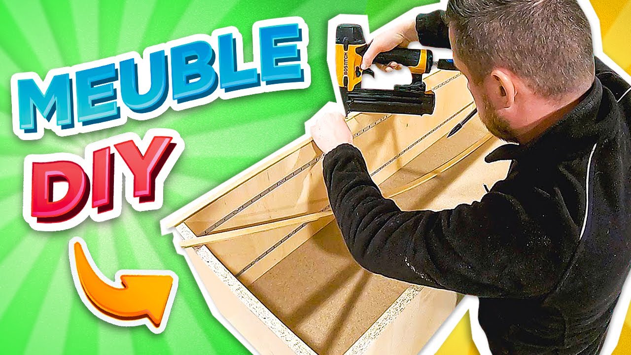 JE FABRIQUE UN MEUBLE AVEC TIROIRS (Timelapse DIY)