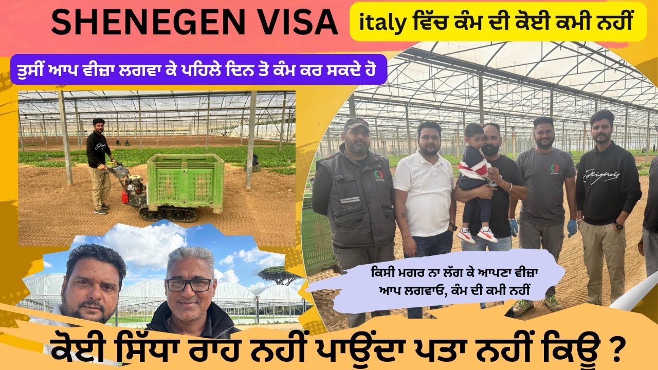 #schenegen ਵੀਜ਼ਾ ਆਪ ਲਵਾਓ ਕੰਮ ਦੀ ਕੋਈ ਕਮੀ ਨਹੀਂ ਯੂਰਪ ਵਿੱਚ ਜਾਂਦੇ ਹੀ 2 ਤੋ 4 ਲੱਖ ਕਮਾਈ #italy #work #visa 