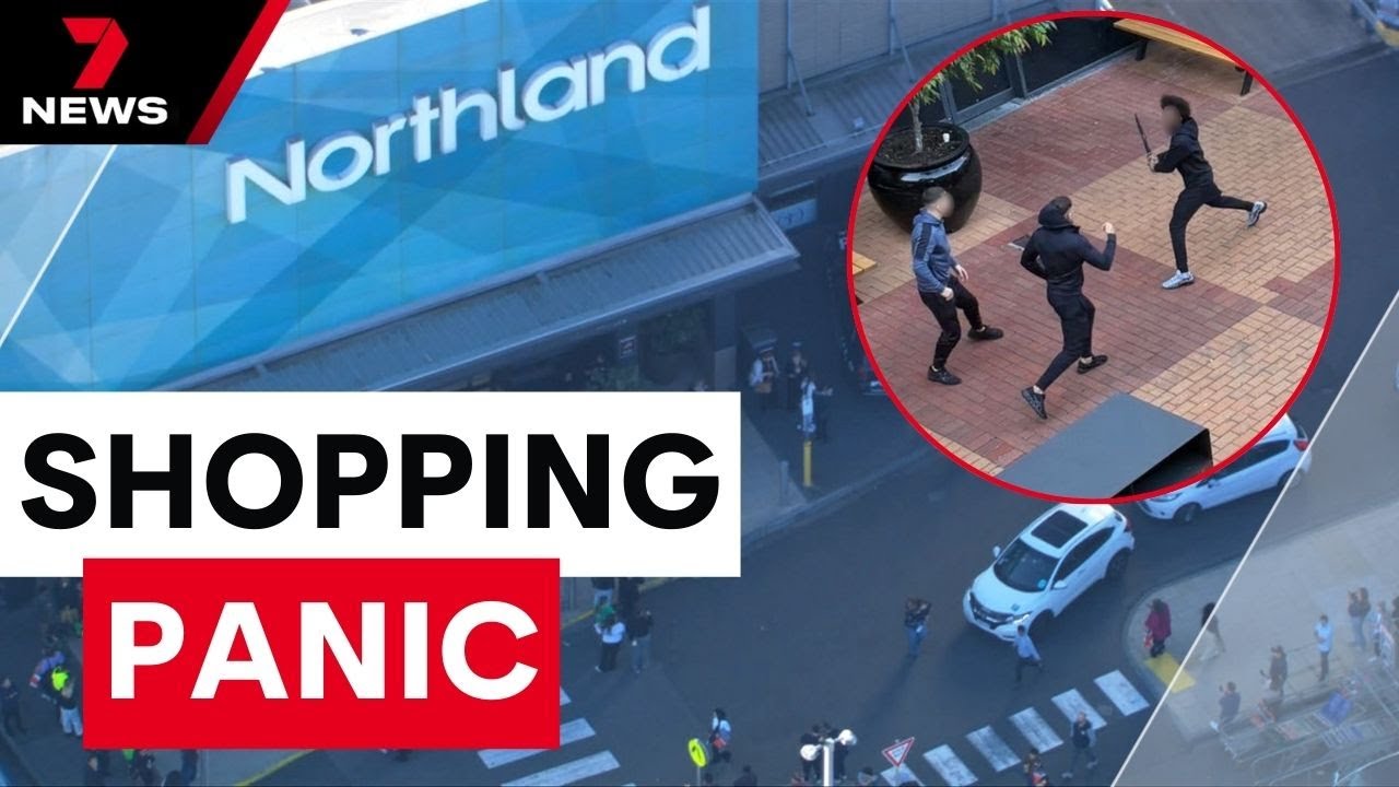 Rival gangs clash at Melbourne’s Northland Shopping Centre | 7NEWS