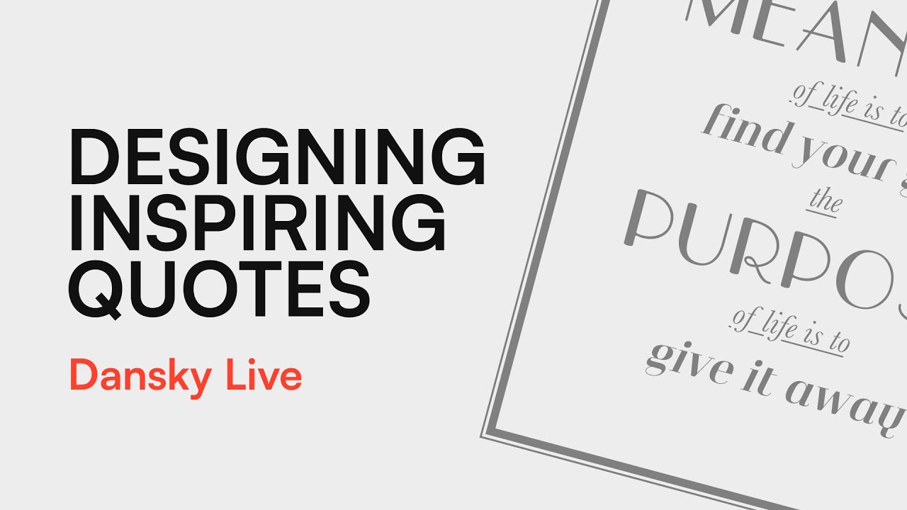 Great Quotes, Typography & Design in Adobe Illustrator