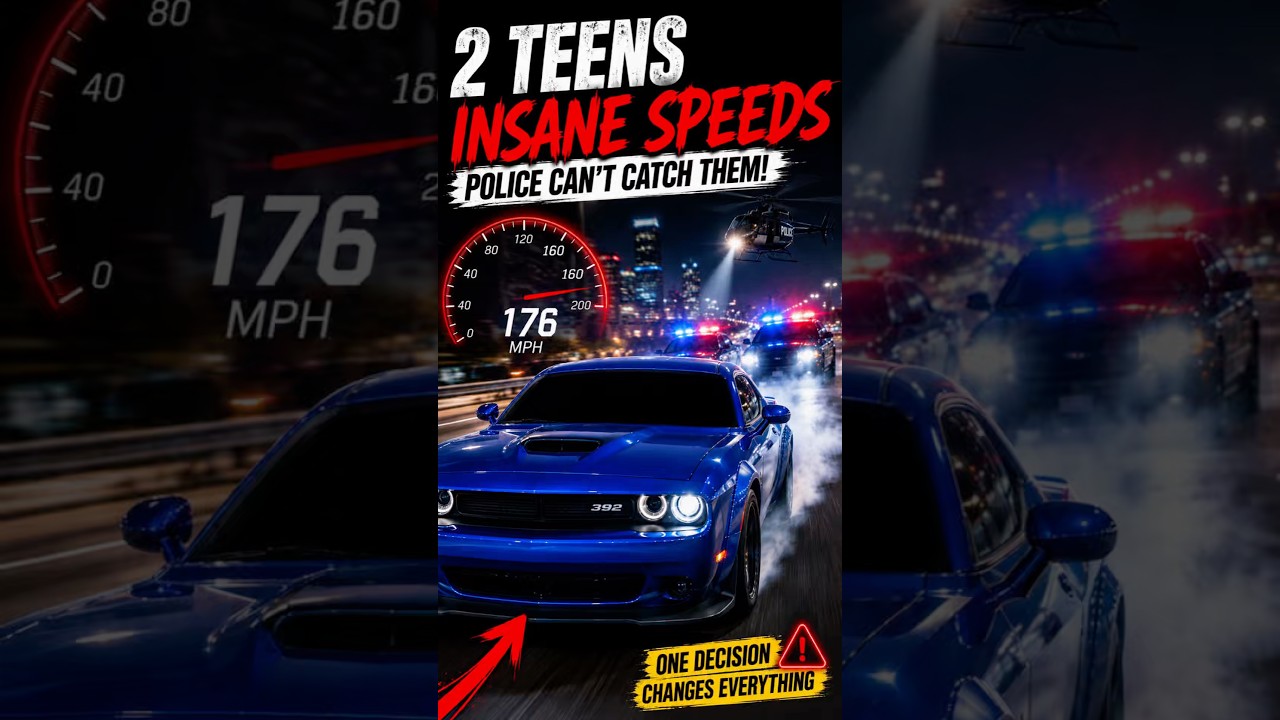 2 Teens Hit INSANE Speeds in Scat Pack Chase! 😳