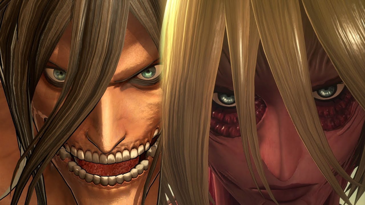 ATTACK ON TITAN 2 - Eren x Annie Attack / Female Titan Transformation Gameplay (4k 60fps)