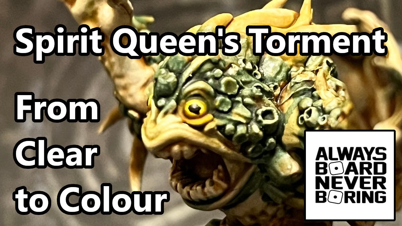 Painting Translucent Plastic Miniatures for HeroQuest Spirit Queen's Torment | Painting Abominations