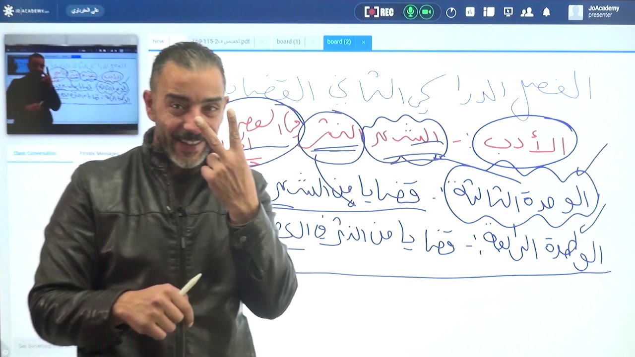 قضايا من الشعر في العصر الحديث 1 مع الاستاذ علي العقرباوي