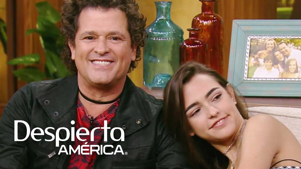 Carlos Vives habla nervioso sobre las fotos de su hija Lucy con poca ropa