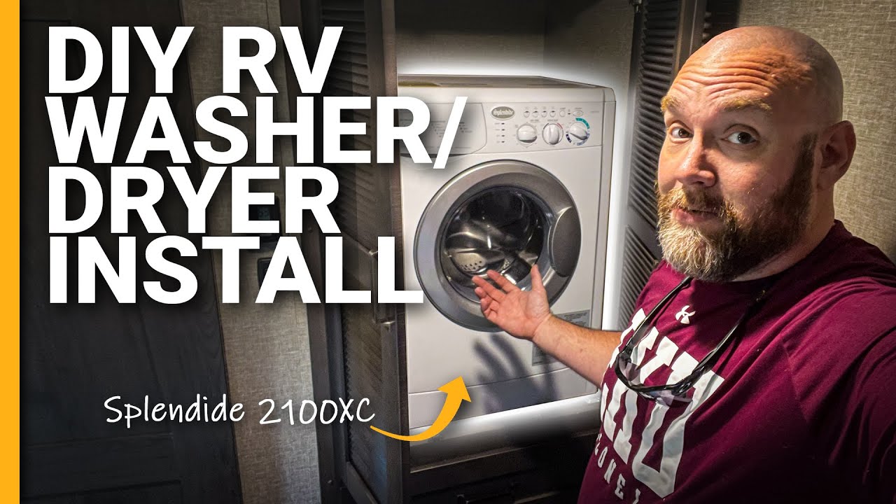 Do-It-Yourself 🛠 RV WASHER/DRYER INSTALL in a Grand Design Reflection 312BHTS (Splendide 2100XC)