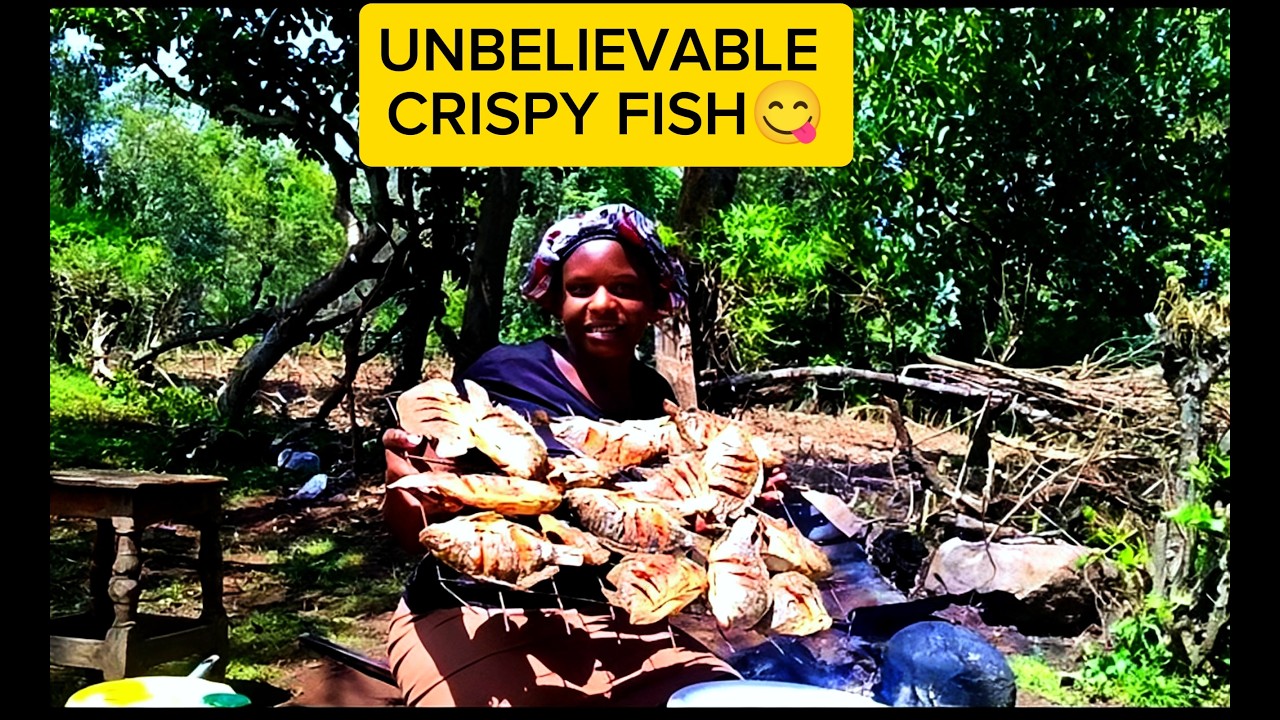 Frying fish🐟 &cooking ugali in my African village🌿#africanvillagelife #cooking #villagerlifestyle