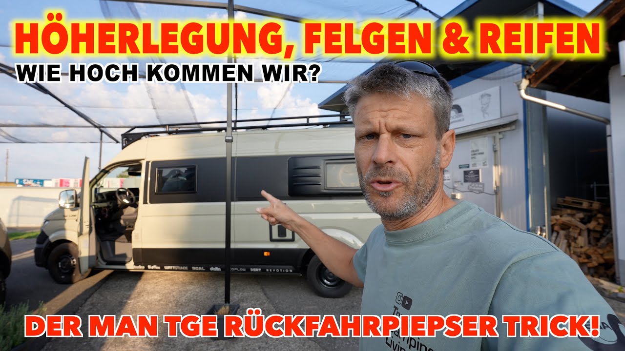 #1250 HÖHERLEGUNG/FAHRWERK MAN TGE NEXT | FELGEN & REIFEN | RÜCKFAHRPIEPSER TIP | 4x4proyect | Delta