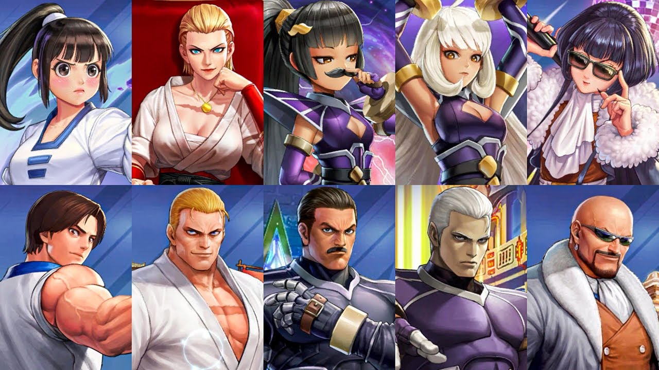 KOF Allstar Female Version Of Male Characters Comparison