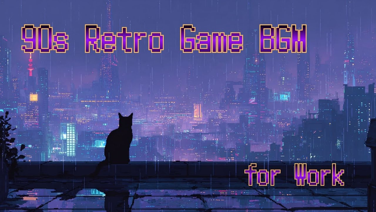 90's Retro Game BGM for Work — Midnight Save Point 22