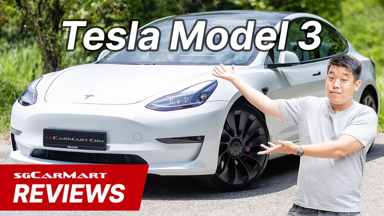 Tesla Model 3 Electric Performance AWD 2021 года, 78 кВт⋅ч | Обзоры sgCarMart