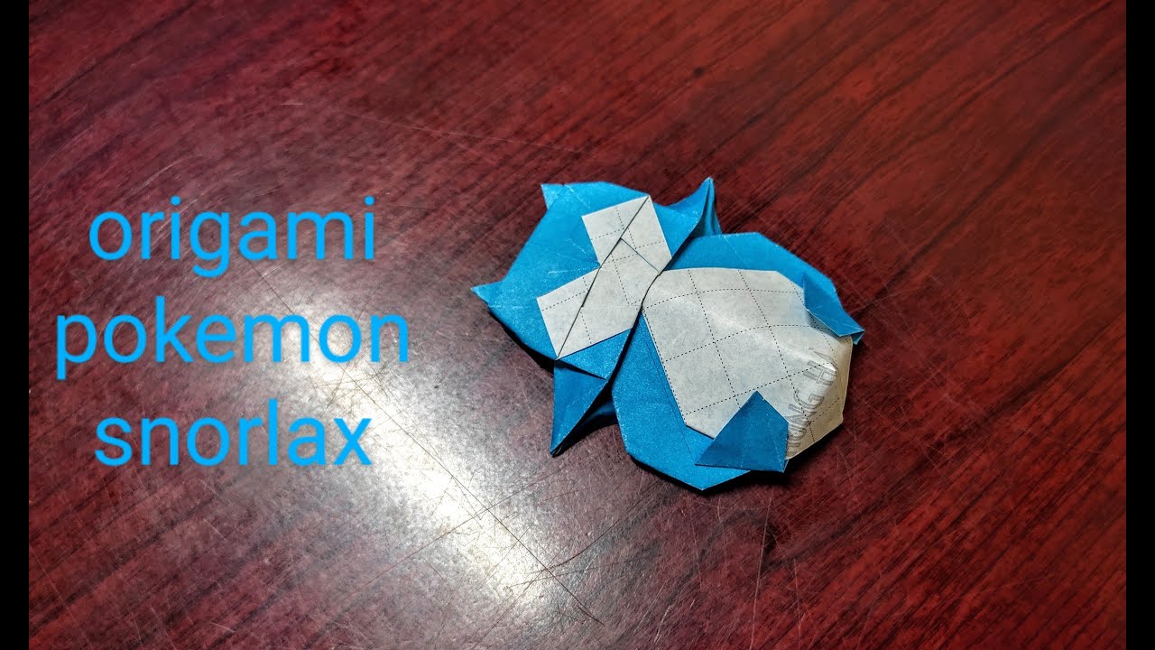 Origami Pokemon Snorlax - How To Make Pokemon Snorlax - Origami Instructions