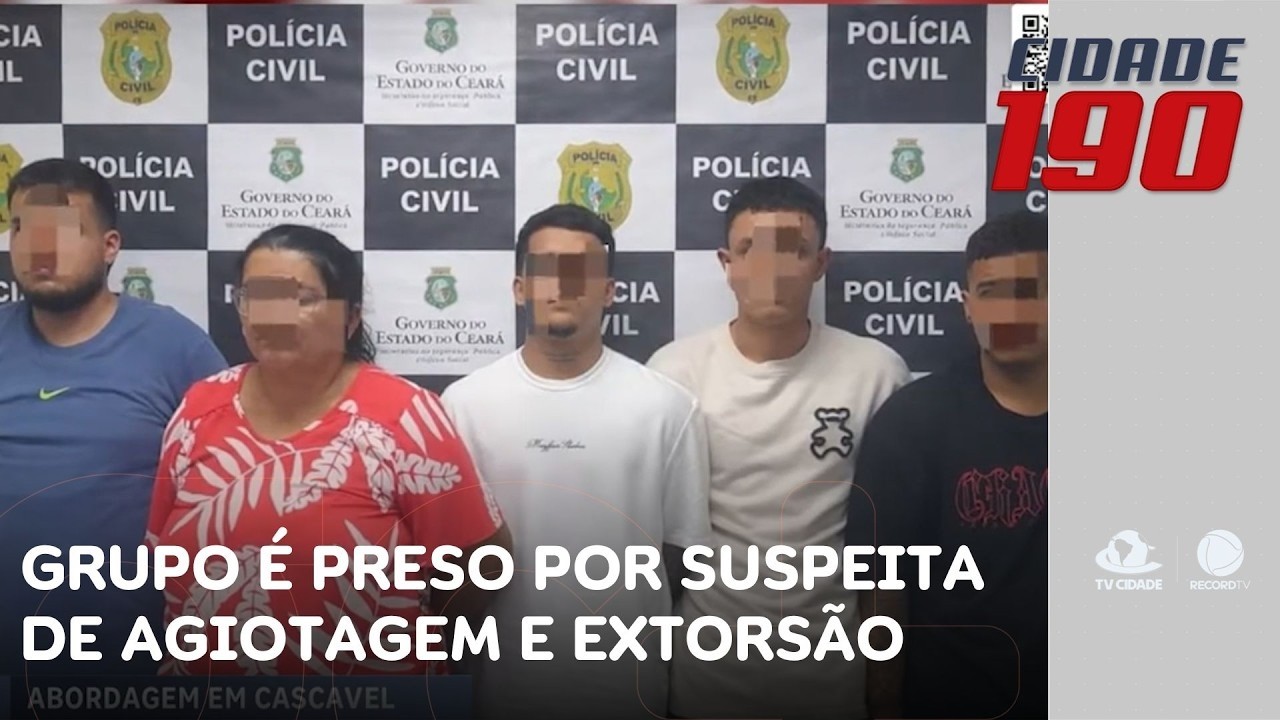 Grupo é preso por suspeita de agiotagem e extorsão na região metropolitana | Cidade 190