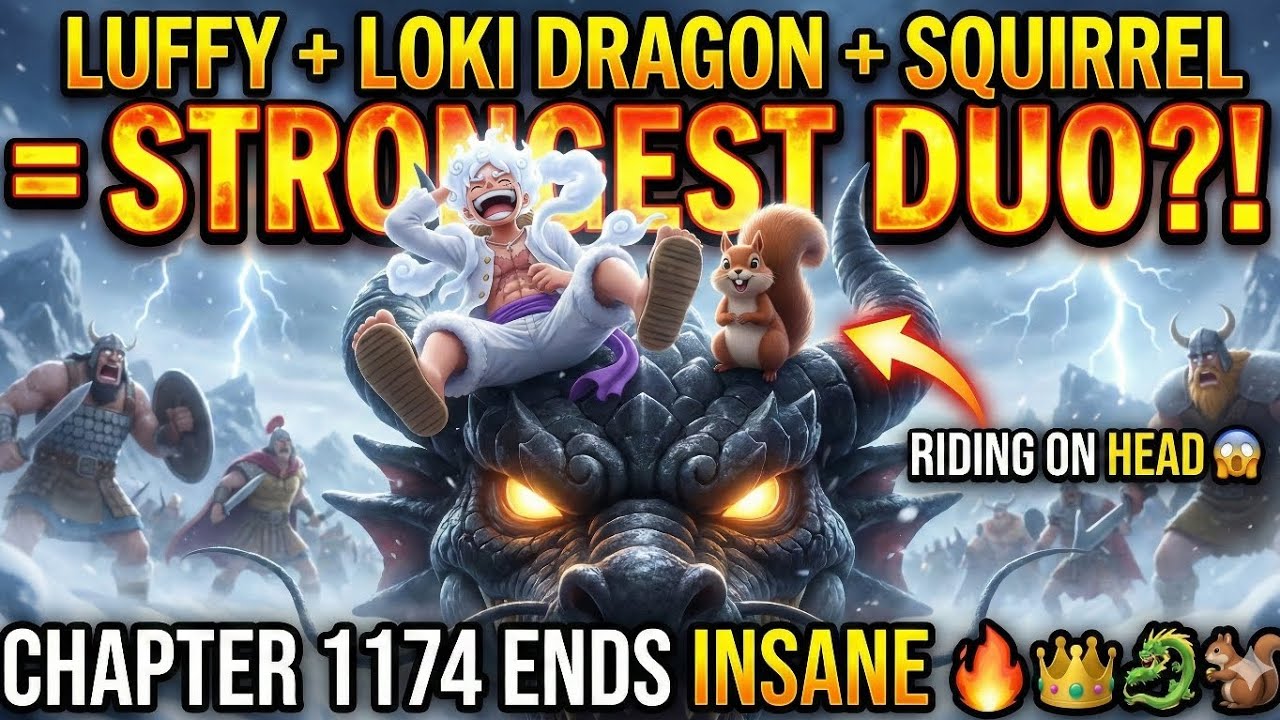 THE STRONGEST THING IN THE WORLD = ? Loki Dragon + Gear 5 Luffy Team Up #onepiece #anime