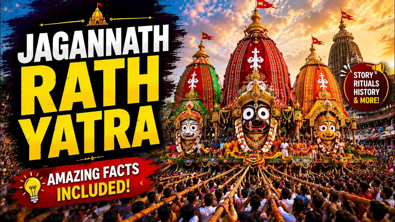 Jagannath Rath Yatra Explained - Lord Jagganath , Customs , Traditions , Significance , Facts 