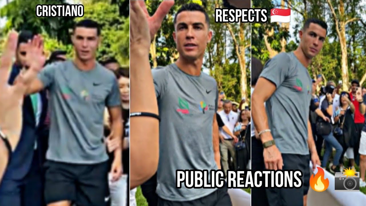 Public Crazy Reactions to Cristiano Ronaldo at Singapore 🇸🇬📸🔥