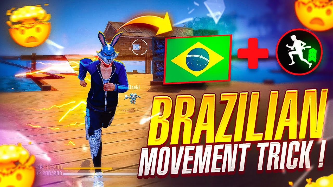 BRAZILIAN MOVEMENT TRICK 😱 || BACK JUMP 🔥 CONFUSE ENEMY WITH MOVEMENT 🌪️