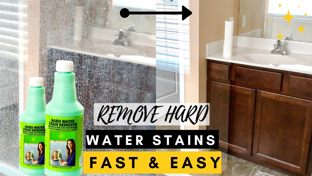 How To Remove Hard Water Stains on Glass Shower Doors With BioClean Hard Water Stain Remover