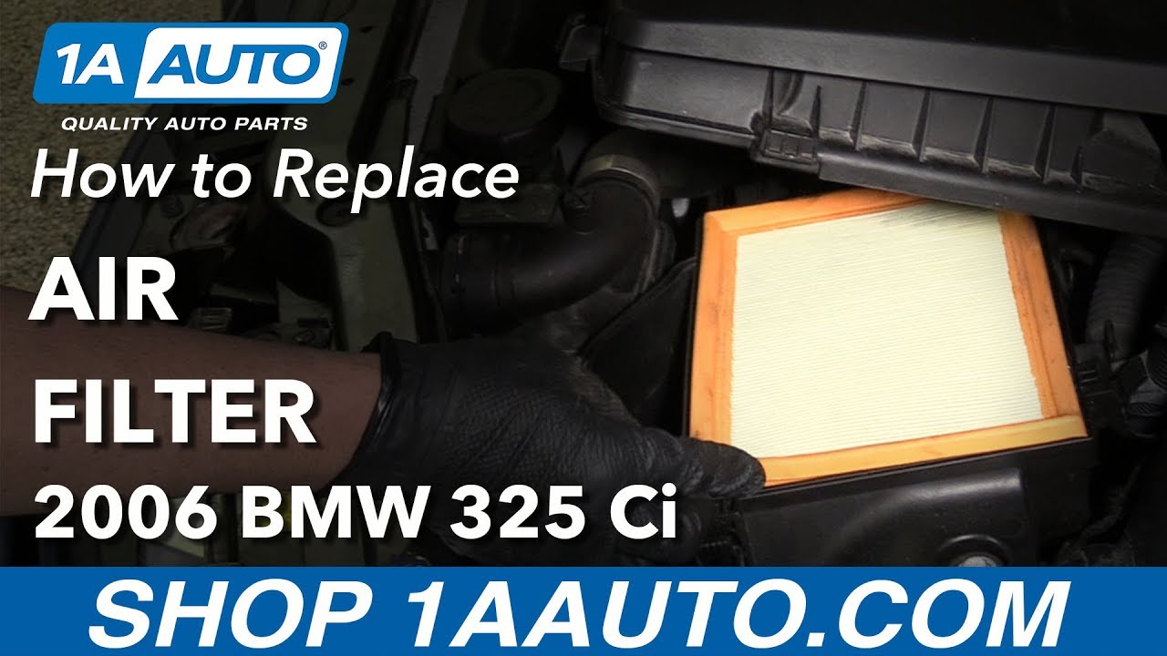 How to Replace Air Filter 06-13 BMW 325Ci E46