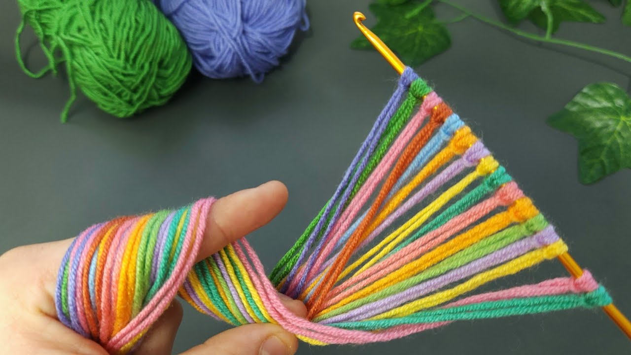Wow!😱AMAZING! SELL AS MANY as you can weave! I MAKE up to 100 pieces in a day#Crochetkeychain making