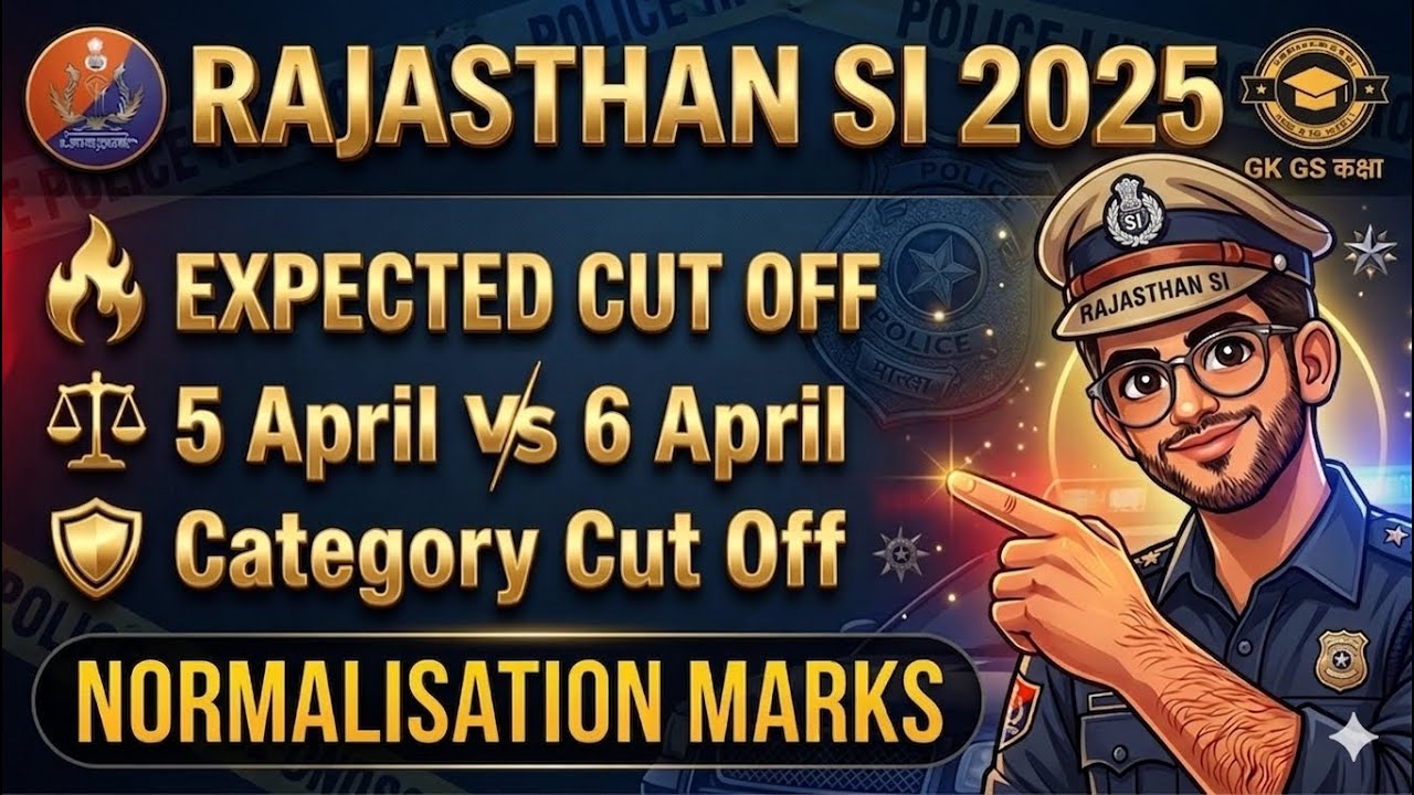 Rajasthan SI Expected Cutoff 2026 | Rajasthan SI Safe Score 2026 | Rajasthan SI Category Cutoff |