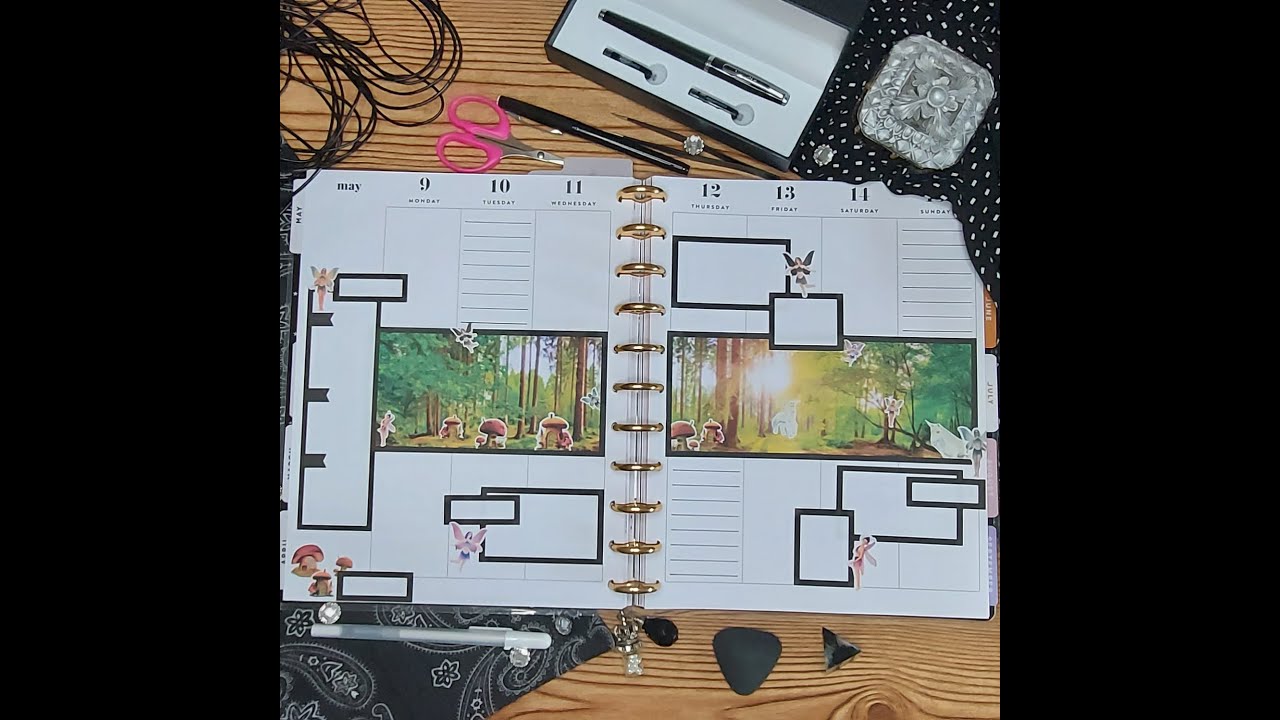 Plan With Me / Wellness Journal / Fairytale Scene