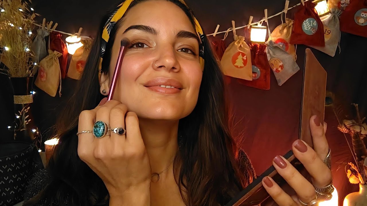 ASMR JE ME MAQUILLE AVEC VOUS * Calendrier de l'avent #4 