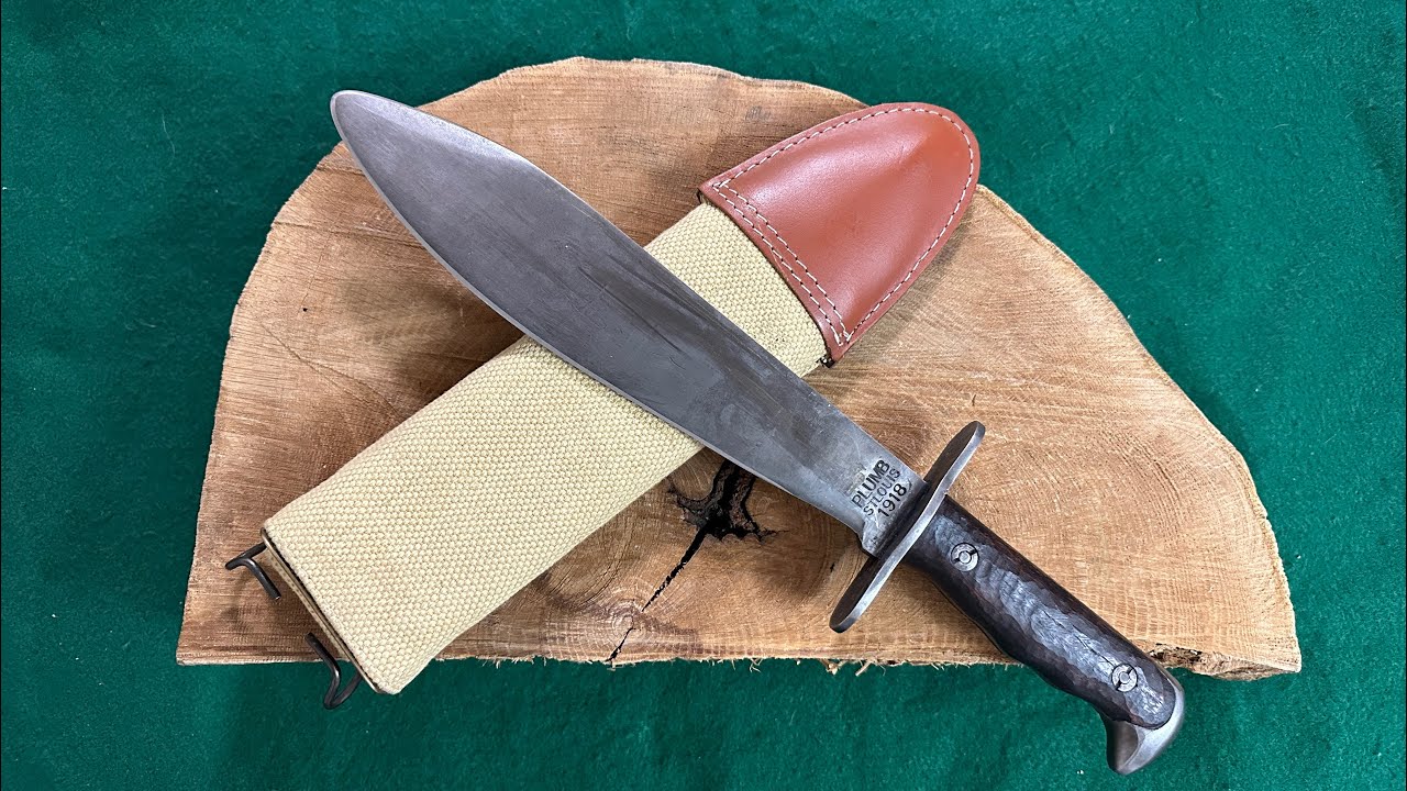 World War I, Bolo Fighting Knife U.S. MOD 1917 Plumb St Louis 1918 Military WW1