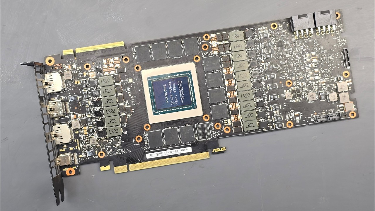 Asus TURBO 2080TI 11G пробита первая диффпара. Рабочий день в мастерской. 01.04.2026