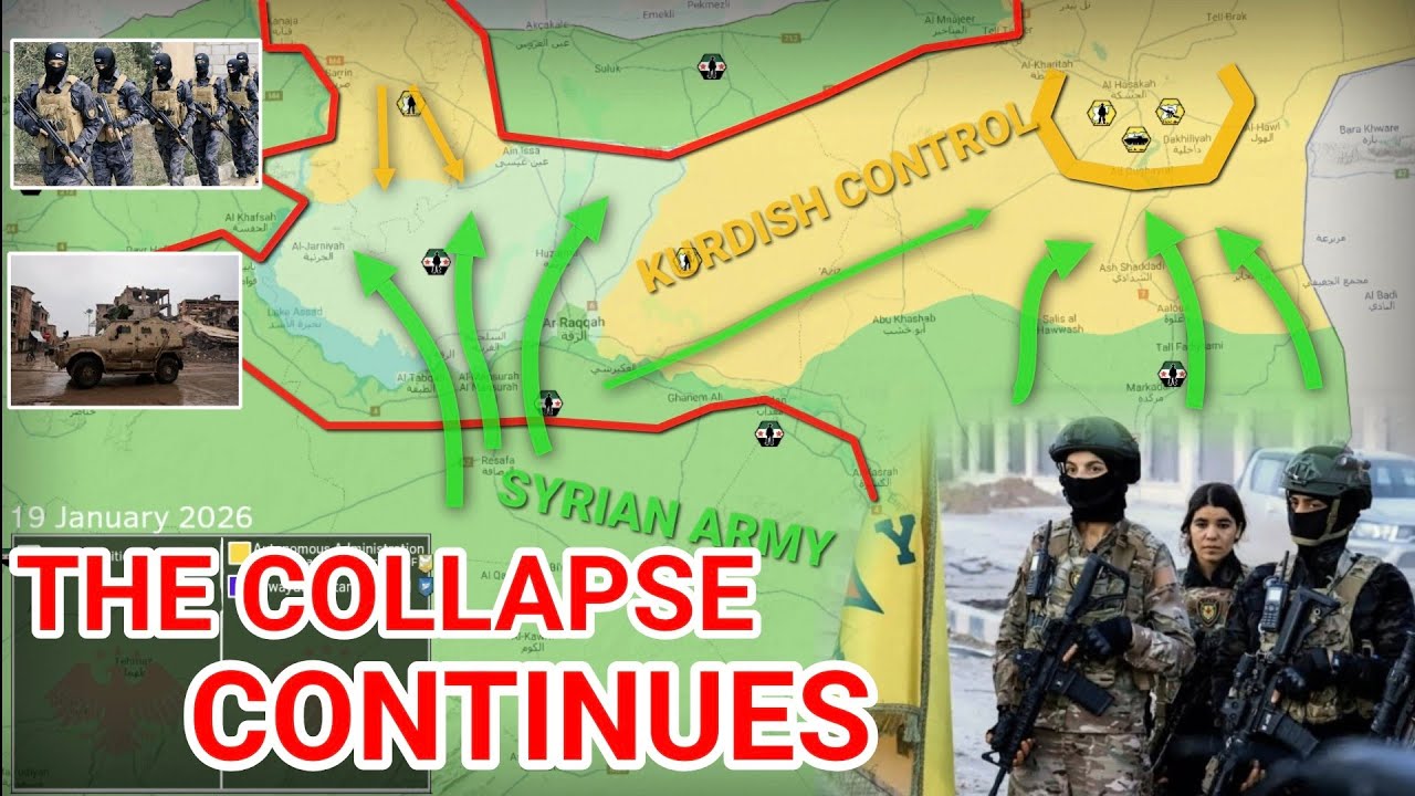 SDF Collapse Continues | Kurds Lose Half Their Controlled Territory [19 January 2026]