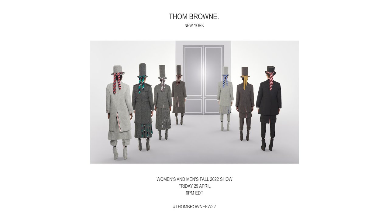 ... thom browne women's and men's fall 2022 show ...