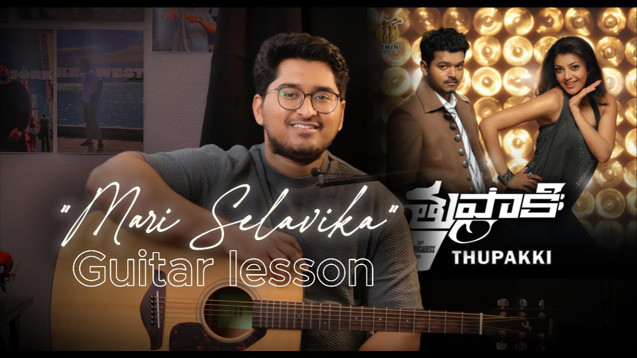 Mari Selavika Song Guitar Lesson | Thuppaki | Vijay | Harris Jayraj | Telugu Guitar Lessons