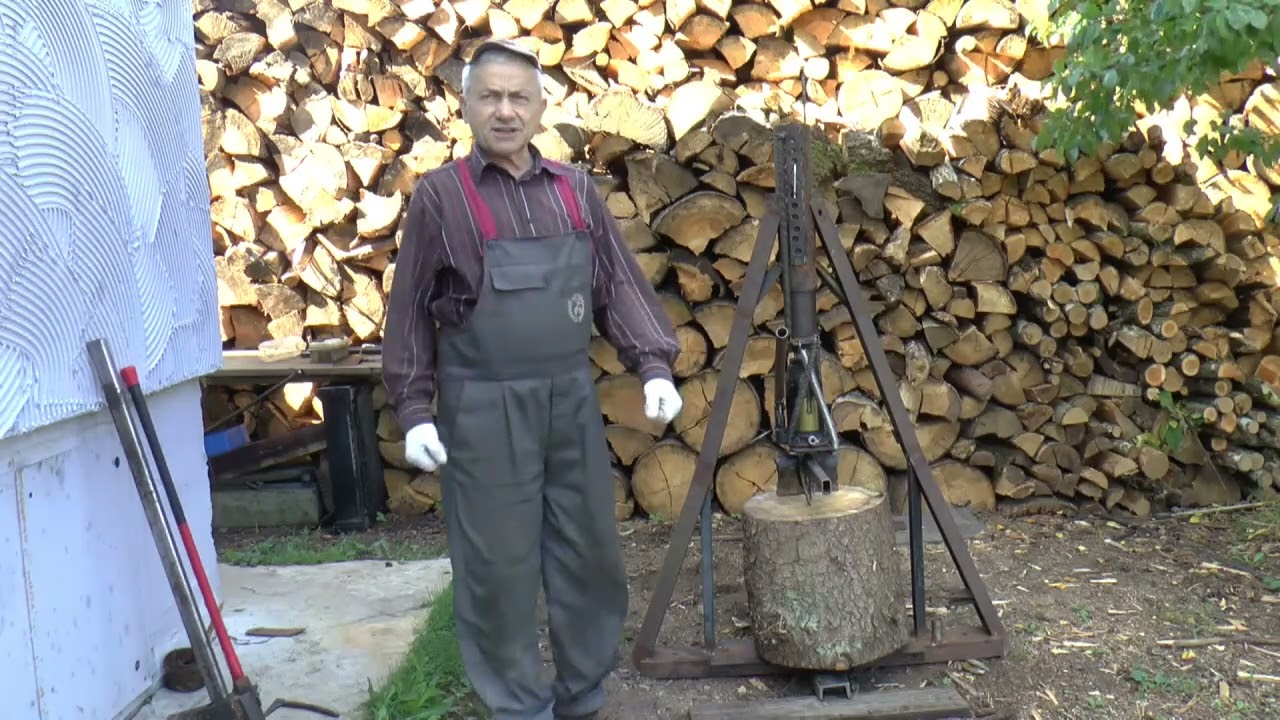 Новая версия ручного гидравлического колуна.