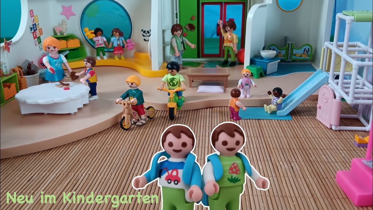 Lars und Avalon kommen in den Kindergarten - Playmobil Geschichte Familie  Flouristell